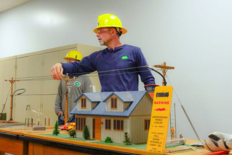 UPPCO representatives give a classroom presentation