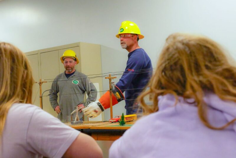 UPPCO representatives give a classroom presentation