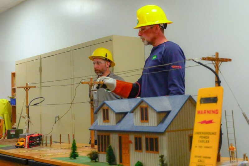 UPPCO representatives give a classroom presentation