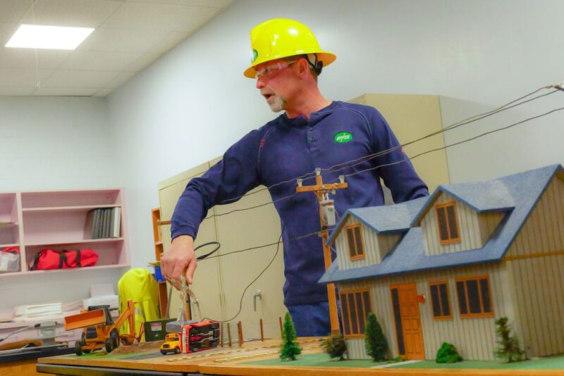 UPPCO representatives give a classroom presentation