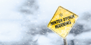 Winter Storm Warning sign