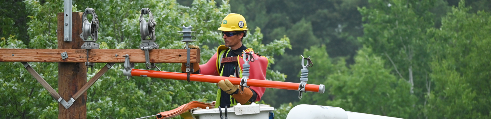 UPPCO lineman at work