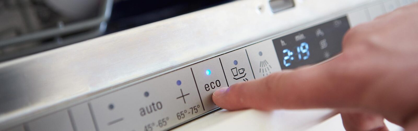 adjusting settings on appliance