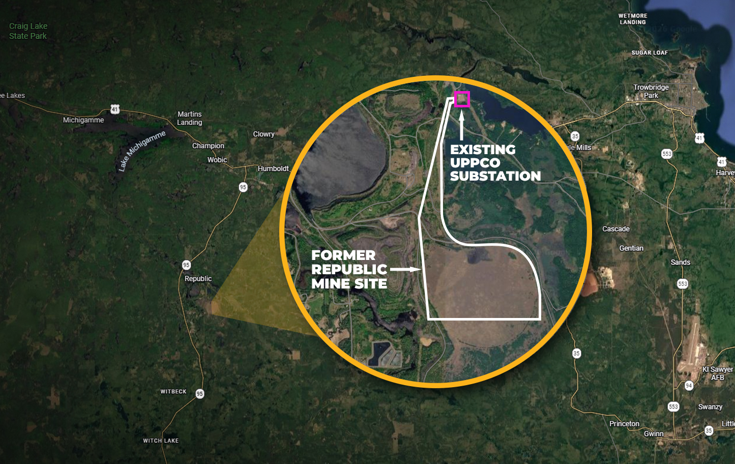 Republic Solar site map graphic